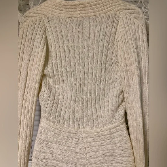 Ivory Off Shoulder Sweater - Picture 9 of 10